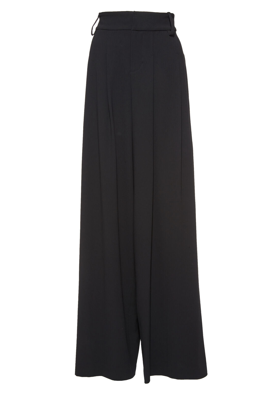 SCARLET DRTD WIDELEG FLARE PNT-Black-ALICE + OLIVIA