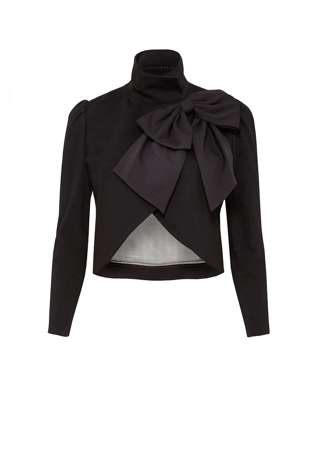 ADDISON BOW JACKET-Black-ALICE + OLIVIA